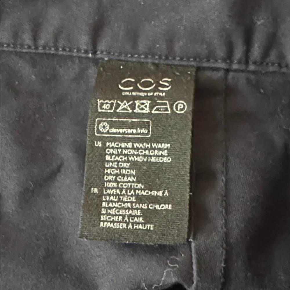 COS Barrel-Leg Cotton Chinos - sz 10 US - Picture 7 of 7